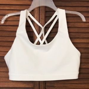 White size large sports bra
